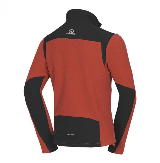 NORTHFINDER MEN'S FLEECE  POLARTEC MICRO 200 MINCOL TRIBEC REDBLACK (MI-3737PRO-SH 361)