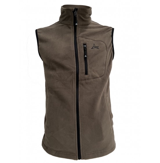 APU NEPAL FLEECE VEST KHAKI 80526