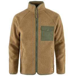 FJALLRAVEN VARDAG PILE FLEECE M 84158-(232-625) Buckwheat Brown-Laurel Green