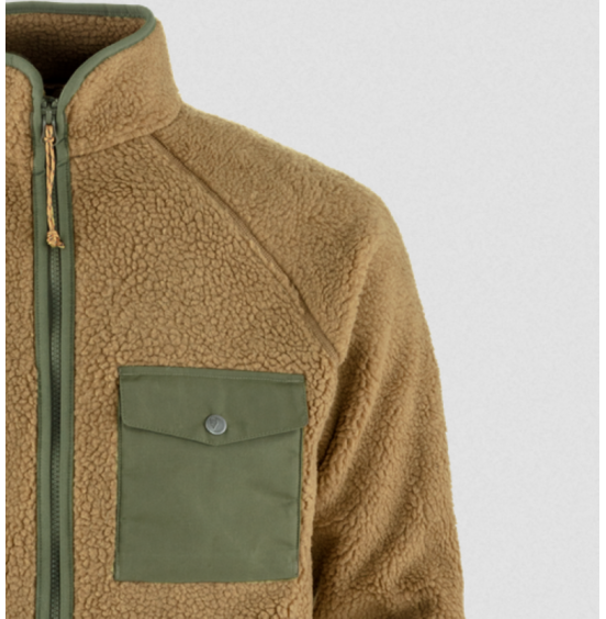 FJALLRAVEN VARDAG PILE FLEECE M 84158-(232-625) Buckwheat Brown-Laurel Green