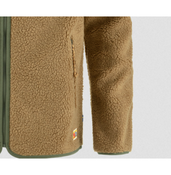 FJALLRAVEN VARDAG PILE FLEECE M 84158-(232-625) Buckwheat Brown-Laurel Green