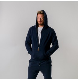NORTHFINDER BRONKY MEN'S FULL ZIP SWEATSHIRT NAVY (MI-3706SP)