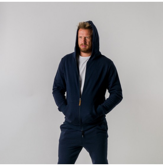 NORTHFINDER BRONKY MEN'S FULL ZIP SWEATSHIRT NAVY (MI-3706SP)