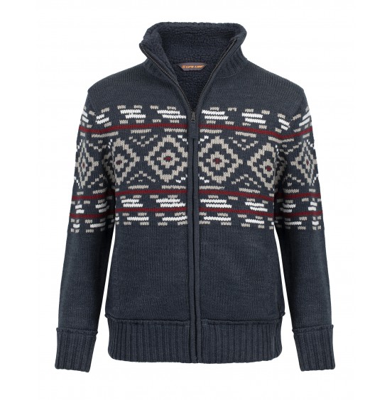LIFE-LINE MART KNITTED MEN'S CARDIGAN NAVY (36843272 - 3002)