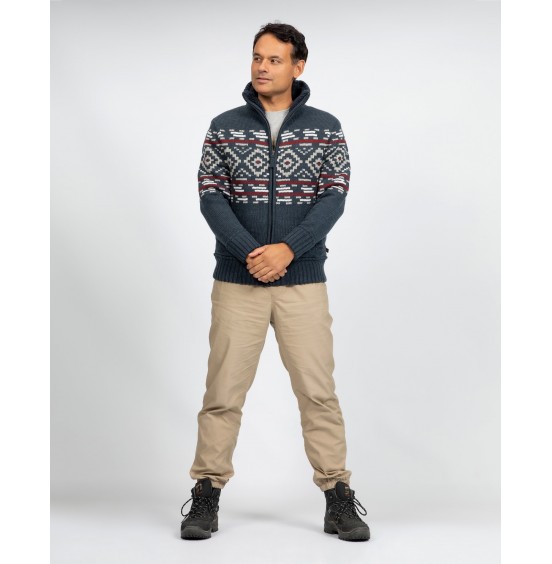 LIFE-LINE MART KNITTED MEN'S CARDIGAN NAVY (36843272 - 3002)