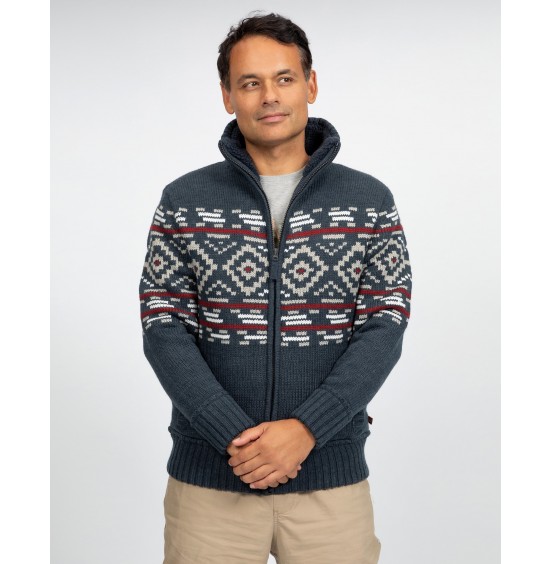 LIFE-LINE MART KNITTED MEN'S CARDIGAN NAVY (36843272 - 3002)