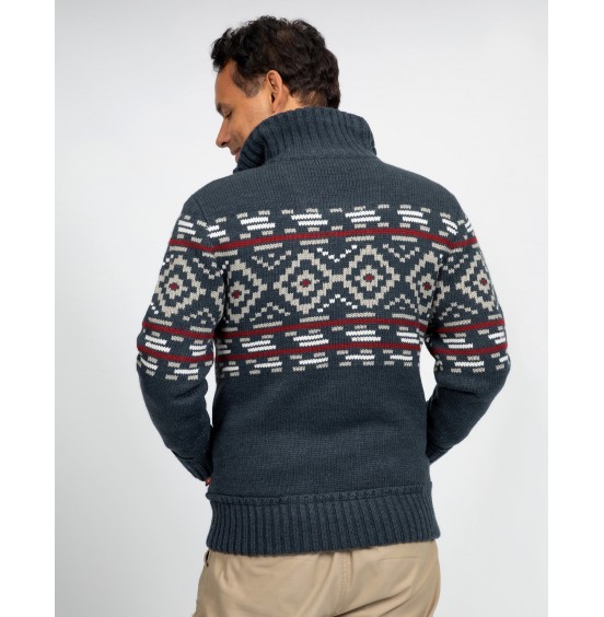 LIFE-LINE MART KNITTED MEN'S CARDIGAN NAVY (36843272 - 3002)