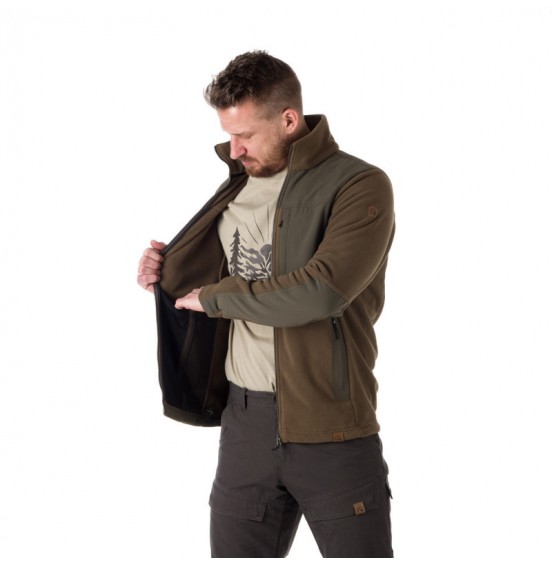 NORTHFINDER MAURICE MEN'S ADVENTURE FLEECE SWEATER TARMAC (MI-3745AD-373) TARMAC
