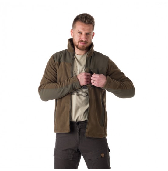 NORTHFINDER MAURICE MEN'S ADVENTURE FLEECE SWEATER TARMAC (MI-3745AD-373) TARMAC