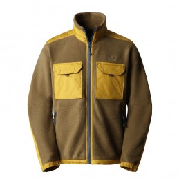 THE NORTH FACE ROYAL ARCH FULL ZIP FLEECE MILITARY OLIVE GOLD SHADY BLUE (NF0A7UJBC0N1)