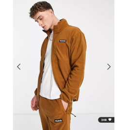 COLUMBIA BACK BOWL FLEECE LIGHTWEIGHT BROWN (1890764-235)