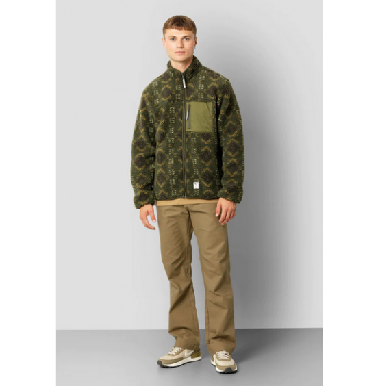 FAT MOOSE HUGH INKA FLEECE JACKET ARMY INKA (FM2499)