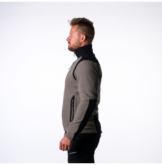 NORTHFINDER MEN'S FLEECE HOODIE POLARTEC MICRO 200 MINCOL TRIBEC GREENGRAY (MI-3737PRO-SH)