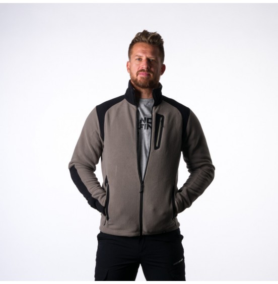 NORTHFINDER MEN'S FLEECE HOODIE POLARTEC MICRO 200 MINCOL TRIBEC GREENGRAY (MI-3737PRO-SH)