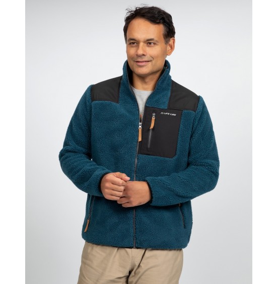 LIFE-LINE WILLIAM FLEECE MEN'S JACKET PETROL (62821715 - 3013)