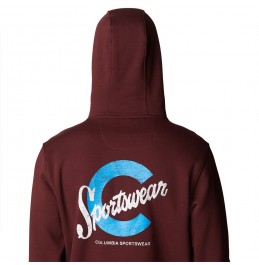 COLUMBIA CSC BASIC LOGO II HOODIE CHERRY RED (1681664524)