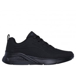 SKECHERS DEBOSS DURABUCK LACE UP SNEAKERS BLACK 183120- BBK