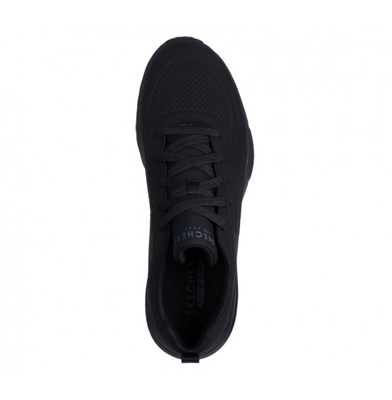 SKECHERS DEBOSS DURABUCK LACE UP SNEAKERS BLACK 183120- BBK