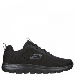 SKECHERS MESH LACE UP ΑΝΔΡΙΚΑ ΑΘΛΗΤΙΚΑ ΠΑΠΟΥΤΣΙΑ (232395-BBK)