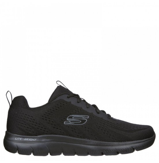 SKECHERS MESH LACE UP ΑΝΔΡΙΚΑ ΑΘΛΗΤΙΚΑ ΠΑΠΟΥΤΣΙΑ (232395-BBK)