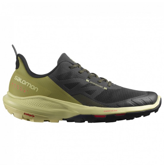 SALOMON OUTPULSE BLACK/LEEK GREEN/POPPY RED (415849)