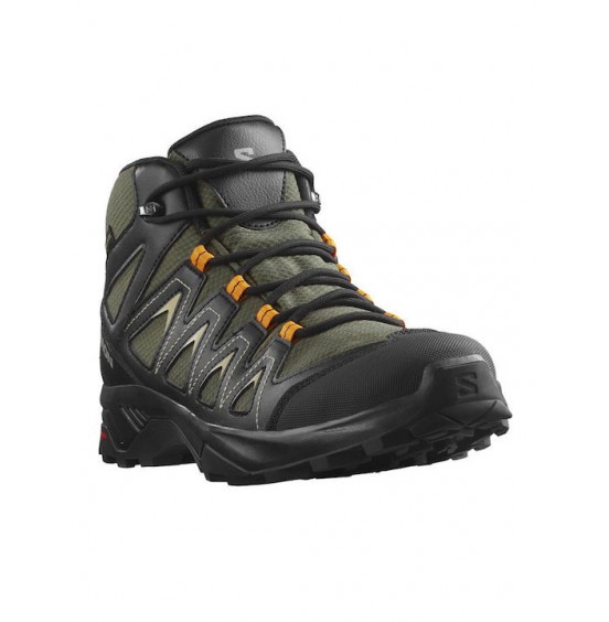SALOMON X BRAZE MID GORE-TEX ΑΝΔΡΙΚΑ ΜΠΟΤΑΚΙΑ ΠΕΖΟΠΟΡΕΙΑΣ OLIVE NIGHT-BLACK 471810