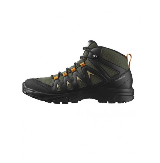 SALOMON X BRAZE MID GORE-TEX ΑΝΔΡΙΚΑ ΜΠΟΤΑΚΙΑ ΠΕΖΟΠΟΡΕΙΑΣ OLIVE NIGHT-BLACK 471810