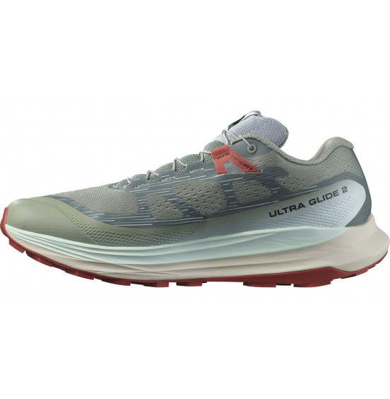 SALOMON ULTRA GLIDE 2 LILY PAD/BLEACHED AQUA/HOT SAUCE (472121)