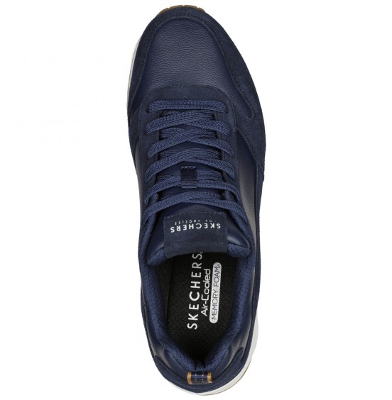 SKECHERS UNO STACRE ΑΝΤΡΙΚΑ SNEAKERS ΜΠΛΕ 52468-NVY