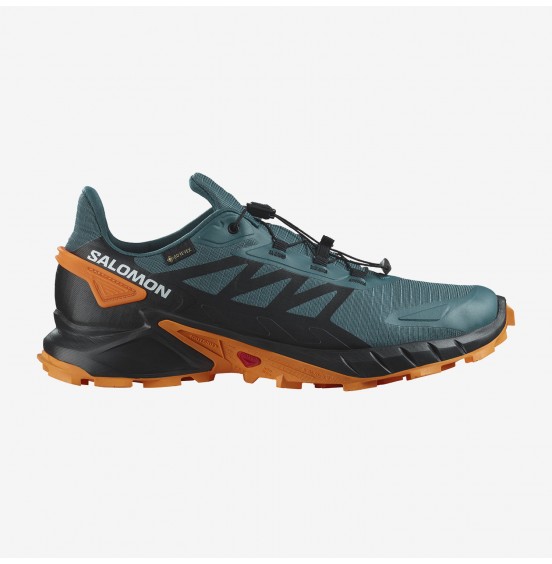 SALOMON SUPERCROSS 4 GORE-TEX 471198 ΑΝΤΡΙΚΑ ΠΑΠΟΥΤΣΙΑ ΟΡΕΙΝΟΥ ΤΡΕΞΙΜΑΤΟΣ ΜΠΛΕ STARGAZER-ΜΑΥΡΟ-ΠΟΡΤΟΚΑΛΙ TURMARIC 