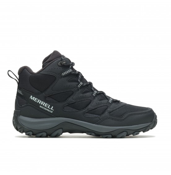 MERREL M West Rim Sport Thermo Mid Waterproof J036641 BLACK ΑΝΤΡΙΚΟ ΧΕΙΜΕΡΙΝΟ ΜΠΟΤΑΚΙ