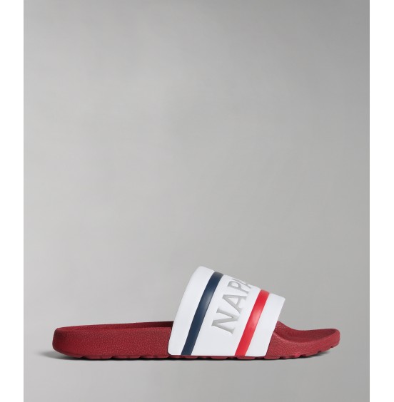 NAPAPIJRI STREAM LYCRA SIN REDF/WHITE/NAVY ΑΝΔΡΙΚΑ SLIDES (NP0A4GTV02Y1)