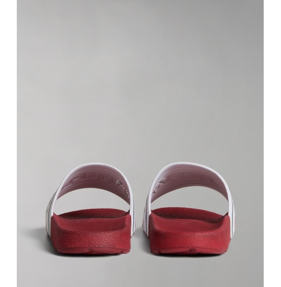 NAPAPIJRI STREAM LYCRA SIN REDF/WHITE/NAVY ΑΝΔΡΙΚΑ SLIDES (NP0A4GTV02Y1)