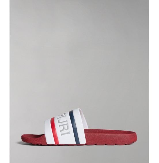 NAPAPIJRI STREAM LYCRA SIN REDF/WHITE/NAVY ΑΝΔΡΙΚΑ SLIDES (NP0A4GTV02Y1)
