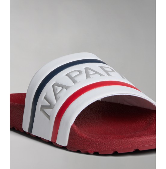 NAPAPIJRI STREAM LYCRA SIN REDF/WHITE/NAVY ΑΝΔΡΙΚΑ SLIDES (NP0A4GTV02Y1)