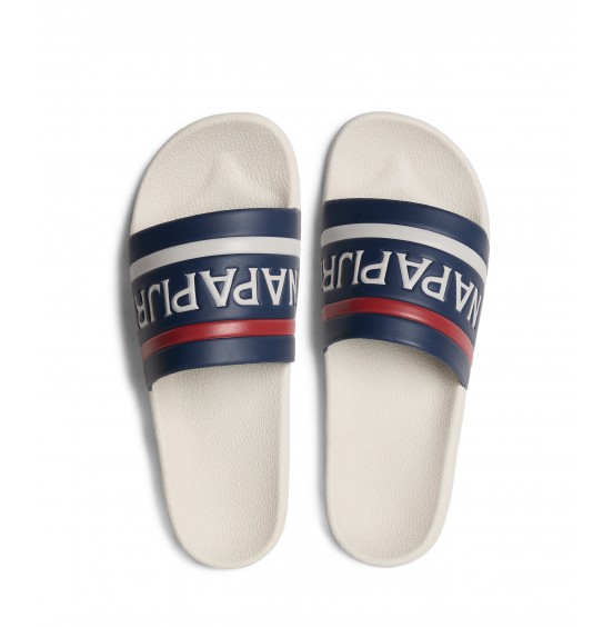 NAPAPIJRI STREAM LYCRA SIN WHITE/NAVY ΑΝΔΡΙΚΑ SLIDES (NP0A4GTV01A1)