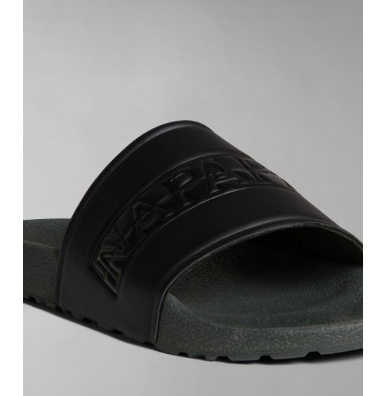 NAPAPIJRI STREAM LYCRA PUC GREEN SLIDES (NP0A4GTW7M71)