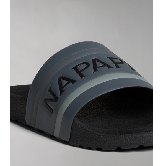 NAPAPIJRI STREAM LYCRA SIN BLACK/GREY ΑΝΔΡΙΚΑ SLIDES (NP0A4HLOZ021)