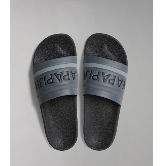 NAPAPIJRI STREAM LYCRA SIN BLACK/GREY ΑΝΔΡΙΚΑ SLIDES (NP0A4HLOZ021)