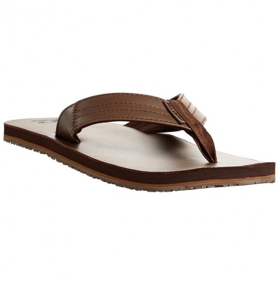 BILLABONG SEA WAY LEATHER FLIP FLOPS CHOCOLATE (S5-FF19-BIP0/92)