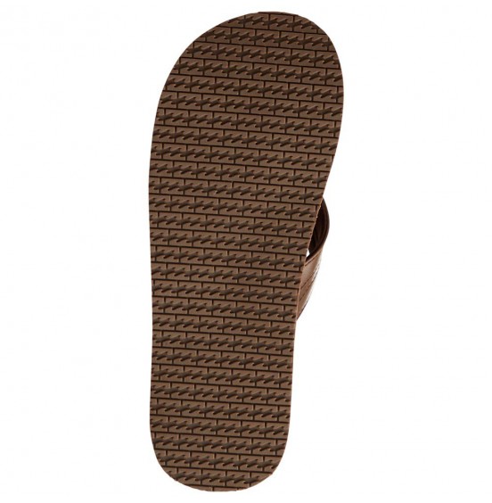 BILLABONG SEA WAY LEATHER FLIP FLOPS CHOCOLATE (S5-FF19-BIP0/92)