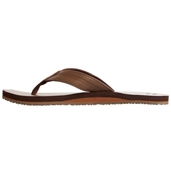 BILLABONG SEA WAY LEATHER FLIP FLOPS CHOCOLATE (S5-FF19-BIP0/92)