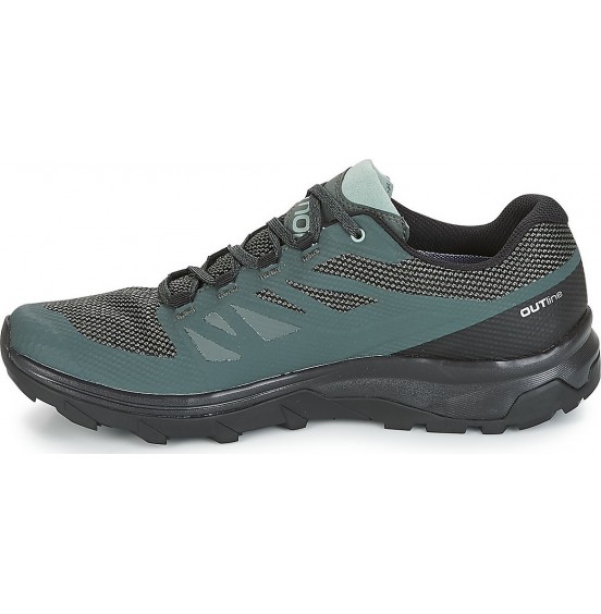 SALOMON OUTLINE GTX 404771 URBAN CHIC BLACK/GREEN 
