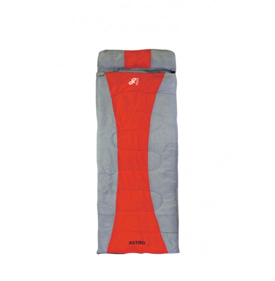 GRASSHOPPERS ASTRO 300 SLEEPING BAG GREY/RED (12353)