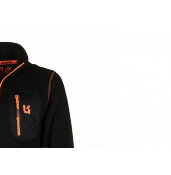 UNIVERS POLAR FLEECE MOCK TURTLE NECK ΜΠΛΟΥΖΑ GREY/BLACK/ORA (94241-653)