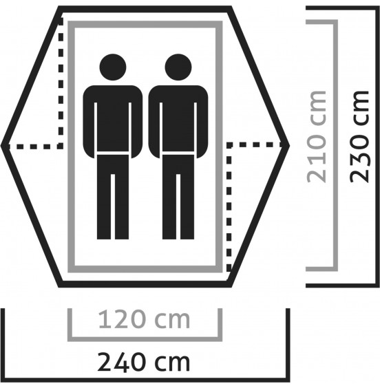 SALEWA DENALI II TENT GREEN ΣΚΗΝΗ 2 ΑΤΟΜΩΝ (5267-5311)