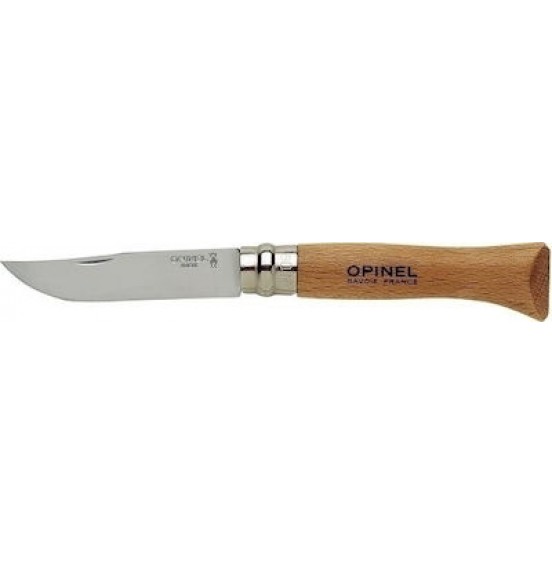 Opinel No.10 Inox Σουγιάς σε Καφέ χρώμα 123100