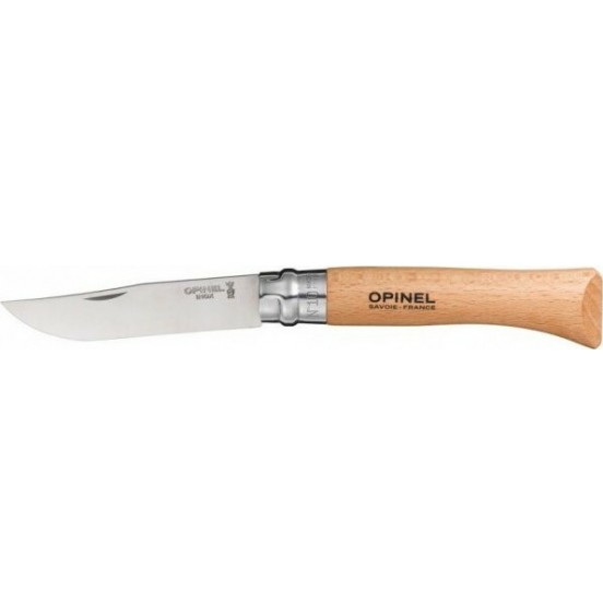 Opinel No.10 Inox Σουγιάς σε Καφέ χρώμα 123100
