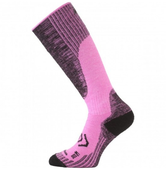 LASTING SKM 499SKI KNEE MERINO SOCKS PINK