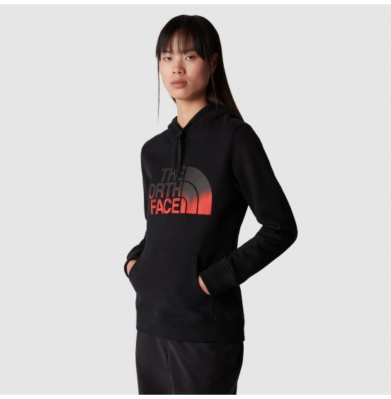 THE NORTH FACE STANDARD HOODIE ΓΥΝΑΙΚΕΙΟ ΦΟΥΤΕΡ NF0A4M7CO7T BLACK/FIERY RED DIP